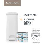Diaper Genie Select Pail Gift Set – White