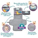Portable Diaper Changing Pad with Wipes Pocket