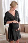 Ekouaer 3-in-1 Maternity Hospital Gown Set