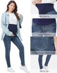Comfy Over Belly Skinny Maternity Jeans - Dark Blue
