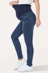 Comfy Over Belly Skinny Maternity Jeans - Dark Blue