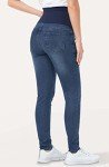 Comfy Over Belly Skinny Maternity Jeans - Dark Blue