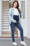 Comfy Over Belly Skinny Maternity Jeans - Dark Blue