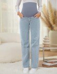 Maternity Straight Leg Jeans with Pockets