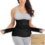3 in 1 Postpartum Belly Support Wrap (Midnight Black)