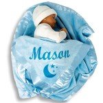 Personalized Blue Baby Blanket for Boys