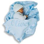 Personalized Blue Baby Blanket for Boys