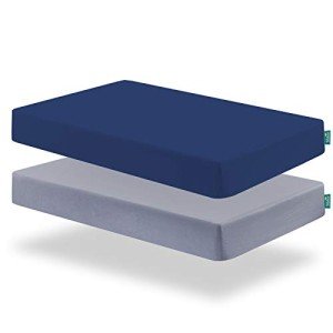 Biloban Fitted Crib Sheets for Boys, 2 Pack