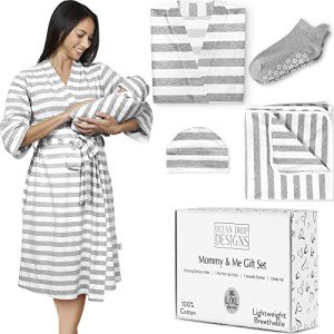 Ocean Drop Mommy and Me Cotton Robe Set