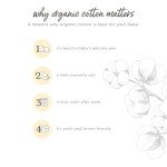 Burt's Bees Organic Cotton Baby Washcloths, Absorbent and Soft