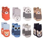 Little Me Animal-Themed Baby Socks 8-Pack