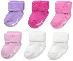 Baby Girl Socks Set - 6 Pack, 0-6 Months