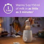 Philips AVENT Fast Baby Bottle Warmer with Smart Temperature Control and Automatic Shut-Off, SCF358/00
