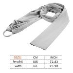 Adjustable Grey Baby Wrap Carrier and Sling