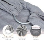 Adjustable Grey Baby Wrap Carrier and Sling