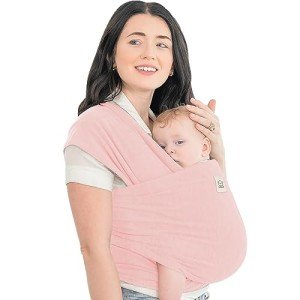 KeaBabies Breathable Baby Wrap Carrier - Dusty Pink