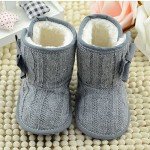 CdyBox Infant Fleece Knit Winter Snow Boots