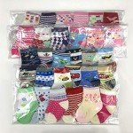 20 Pairs of Baby Girl Cotton Socks 0-12 Months