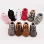 Cozy Fur Baby Booties for Newborns - Brown