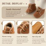 Cozy Fur Baby Booties for Newborns - Brown