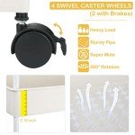 Beige Diaper Caddy Cart for Nursery Essentials