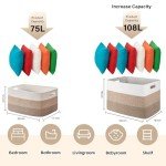 Large Woven Blanket and Toy Storage Basket