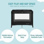 Dream On Me Nest Portable Baby Playard - Black