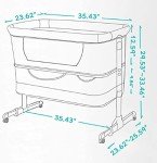 3-in-1 Portable Bedside Crib with Mosquito Net