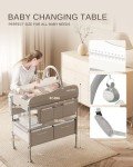 Foldable Baby Changing Table with Height Adjustments