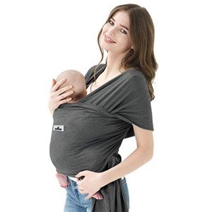 Heather Grey Hands-Free Baby Wrap Carrier