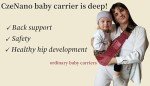 CzeNano Baby Carrier Sling - Stylish and Comfortable