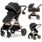 Accombe 2-in-1 Convertible Baby Stroller/Bassinet