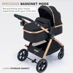 Accombe 2-in-1 Convertible Baby Stroller/Bassinet