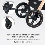 Accombe 2-in-1 Convertible Baby Stroller/Bassinet