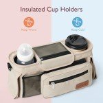 Momcozy Universal Baby Stroller Organizer with Cup Holders