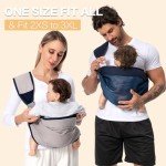 Versatile Baby Sling Carrier for Newborns to Toddlers