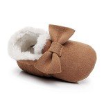 HONGTEYA Baby Faux Fur Moccasin Snow Boots