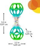 Colorful Oball Shaker Rattle for Newborns and Up