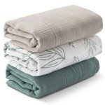 Bright Colors Muslin Swaddle Blankets, 3 Pack