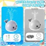Light Up Whale Bath Toy for Toddlers 1-3