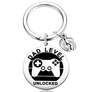 First Father's Day Keychain for Expecting Dads