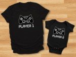 Gamer Dad and Baby Matching Outfits Set