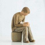 Willow Tree Father and Child Hand-Painted Figure