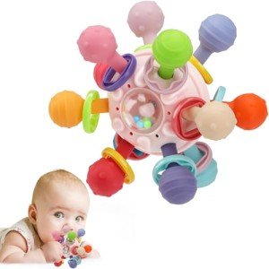 TOHIBEE Montessori Sensory Teething Toys for Babies
