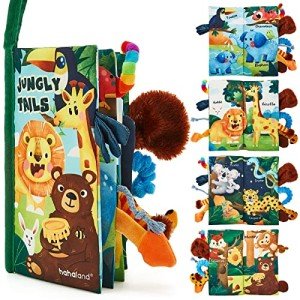 Jungly Tails Touch and Feel Baby Cloth Book