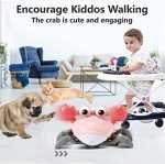 Pink Crawling Crab Montessori Toy for Baby Girls