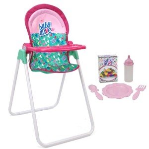 Baby Alive Doll Highchair Set with Accessories