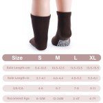 12 Pack Brown Non-Slip Baby Crew Socks