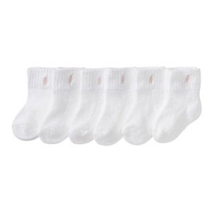Polo Ralph Lauren Baby Socks, 0-6 Months, White