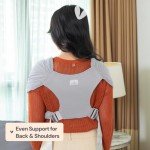 BabbleRoo Baby Wrap Carrier - Comfortable & Adjustable